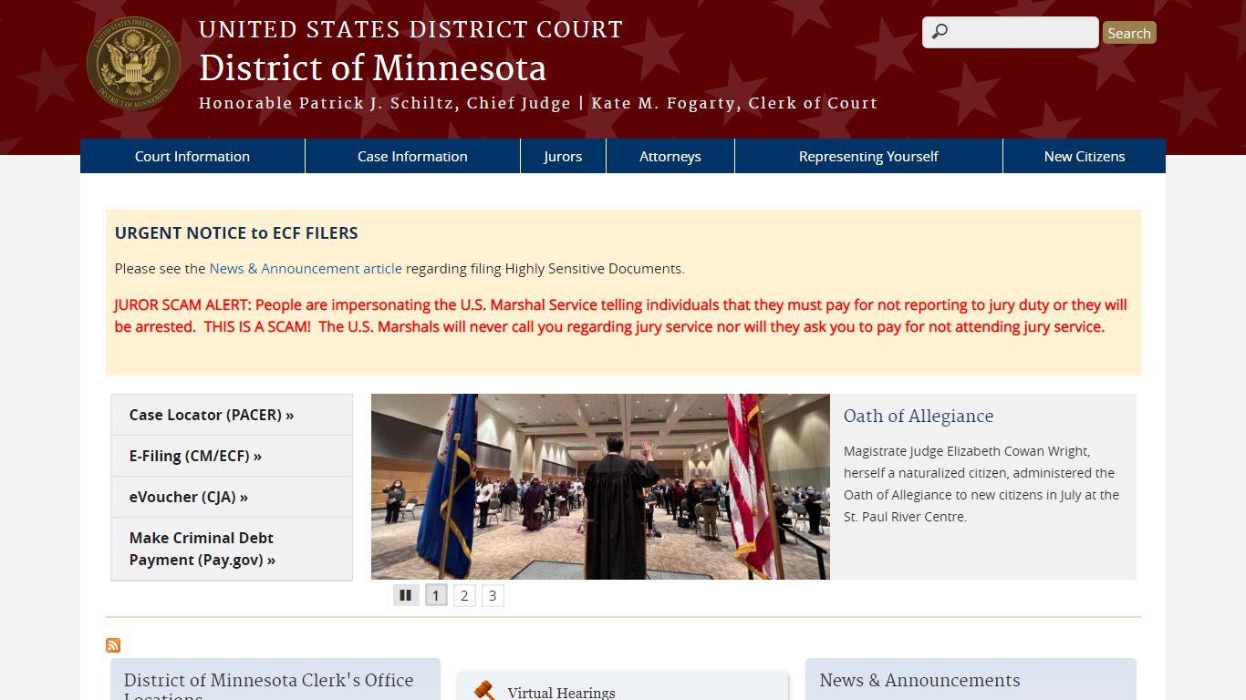 District of Minnesota | United States District Court